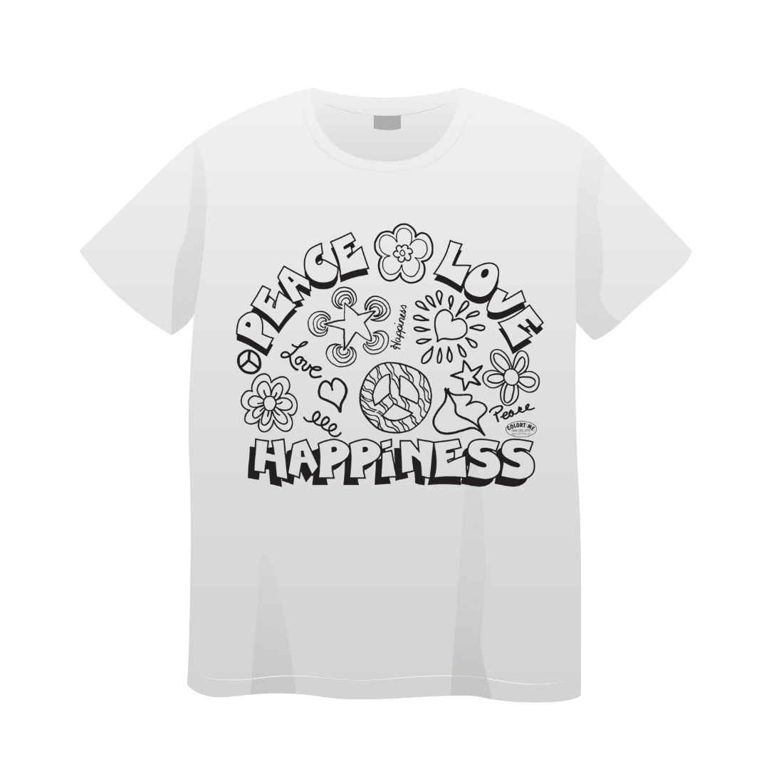 Colortime Peace Love and Happiness T-Shirt