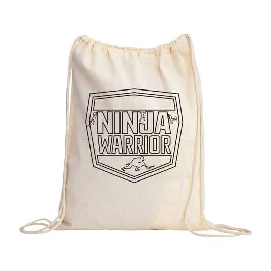 Ninja Warrior Drawstring Bag