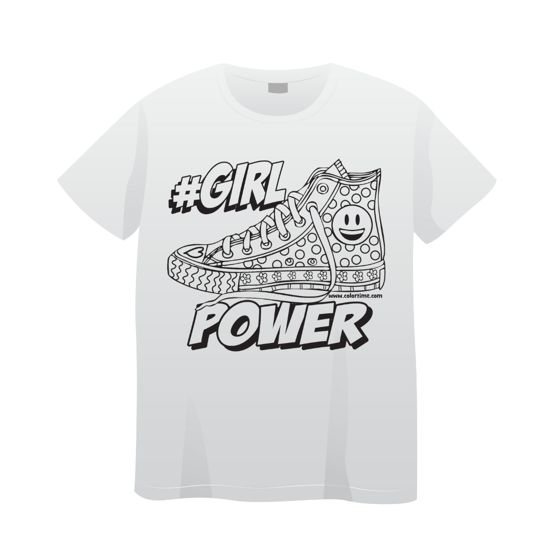 Colortime #Girl Power T-Shirt