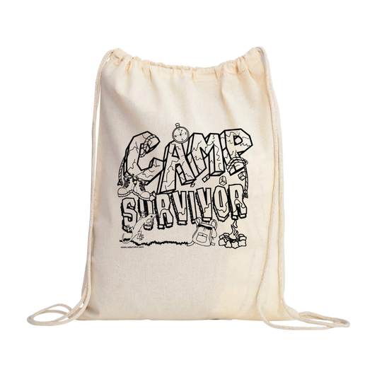 Camp Survivor Drawstring Bag