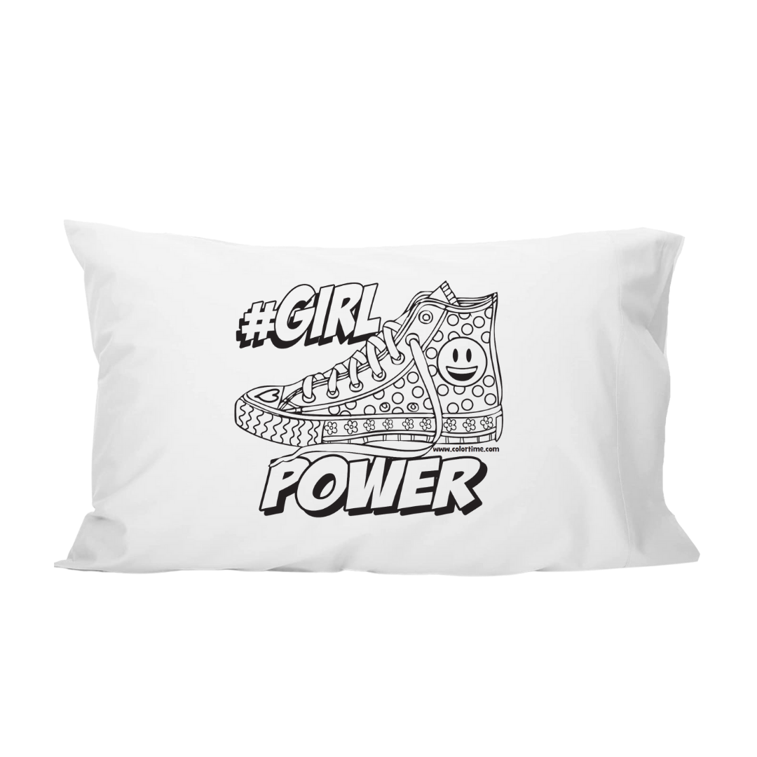 Colortime #Girl Power Pillowcase