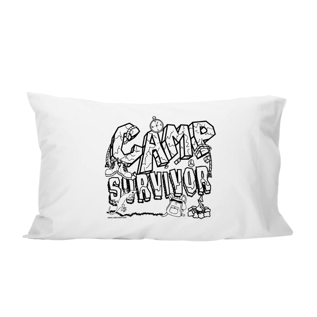 Colortime Camp Survivor Pillowcase