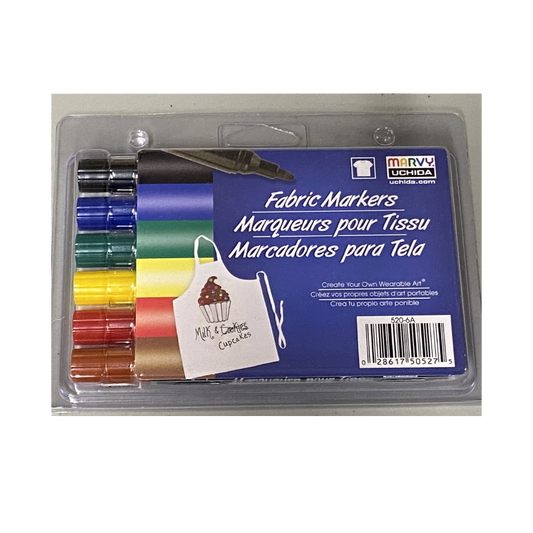 Colortime Fabric Markers Economy Pack - Primary
