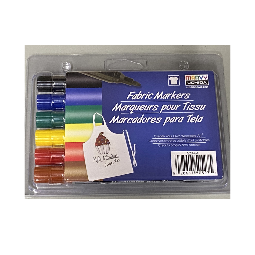 Crafts 4 All Permanent Fabric Markers, Child Safe & Non-Toxic, 24 Pack﻿ 